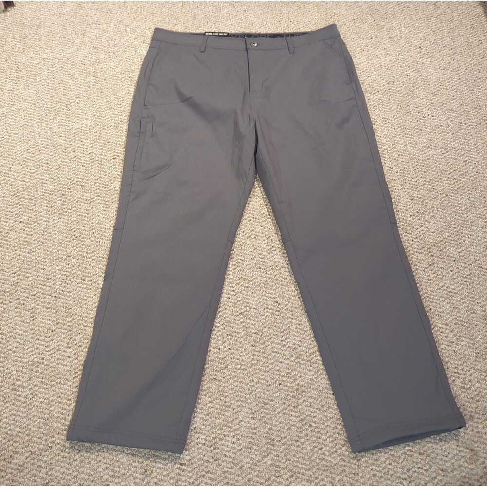 Gerry Venture Fleece Lined Pants Mens 40x 32 Gray Stretch Comfort Outdoor